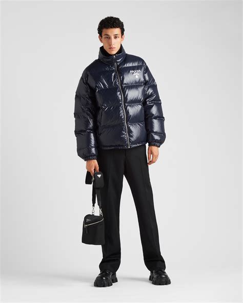 prada winterjacke lang|Prada down jacket.